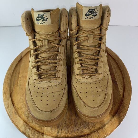 Nike Air Force 1 High 'Flax' Wheat Brown 922066-203 Boy’s 7Y - Picture 6 of 16